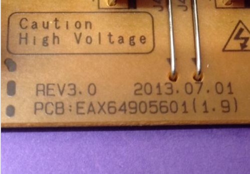 Used Lg TV Power Supply Board EAX64905601 CRB33555101 (1.9) Rev3